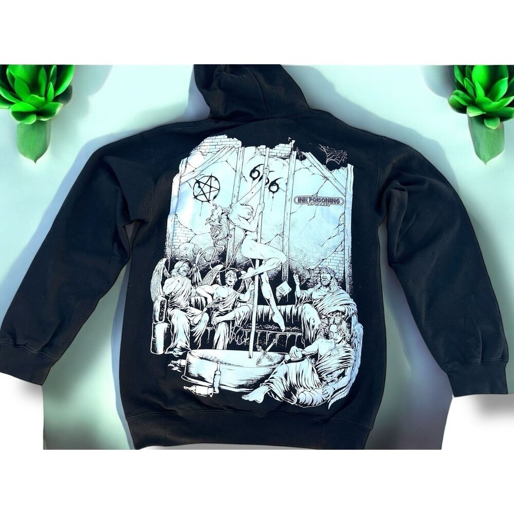 Ink Poisoning Apparel Sunday Service Pullover Hoodie Sz Small